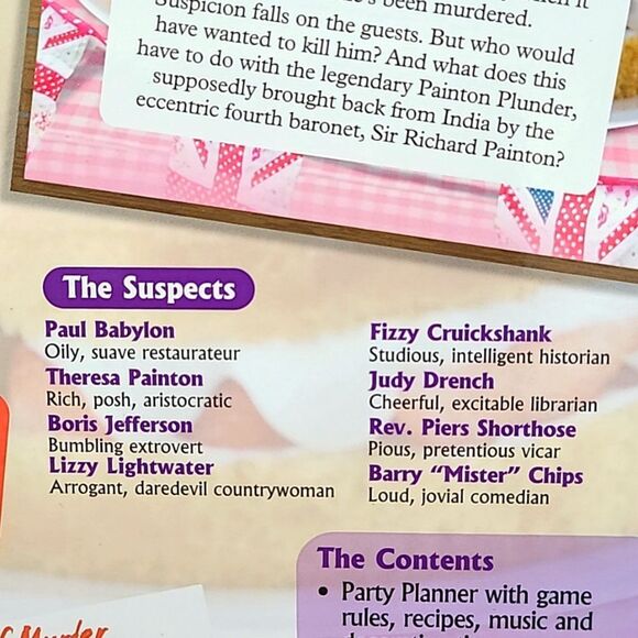 A Mystery Dinner Party Game, A Slice of Murder - Picture 9 of 9